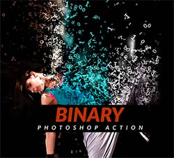 极品PS动作－文本抽离(含高清视频教程)：Binary Photoshop Action